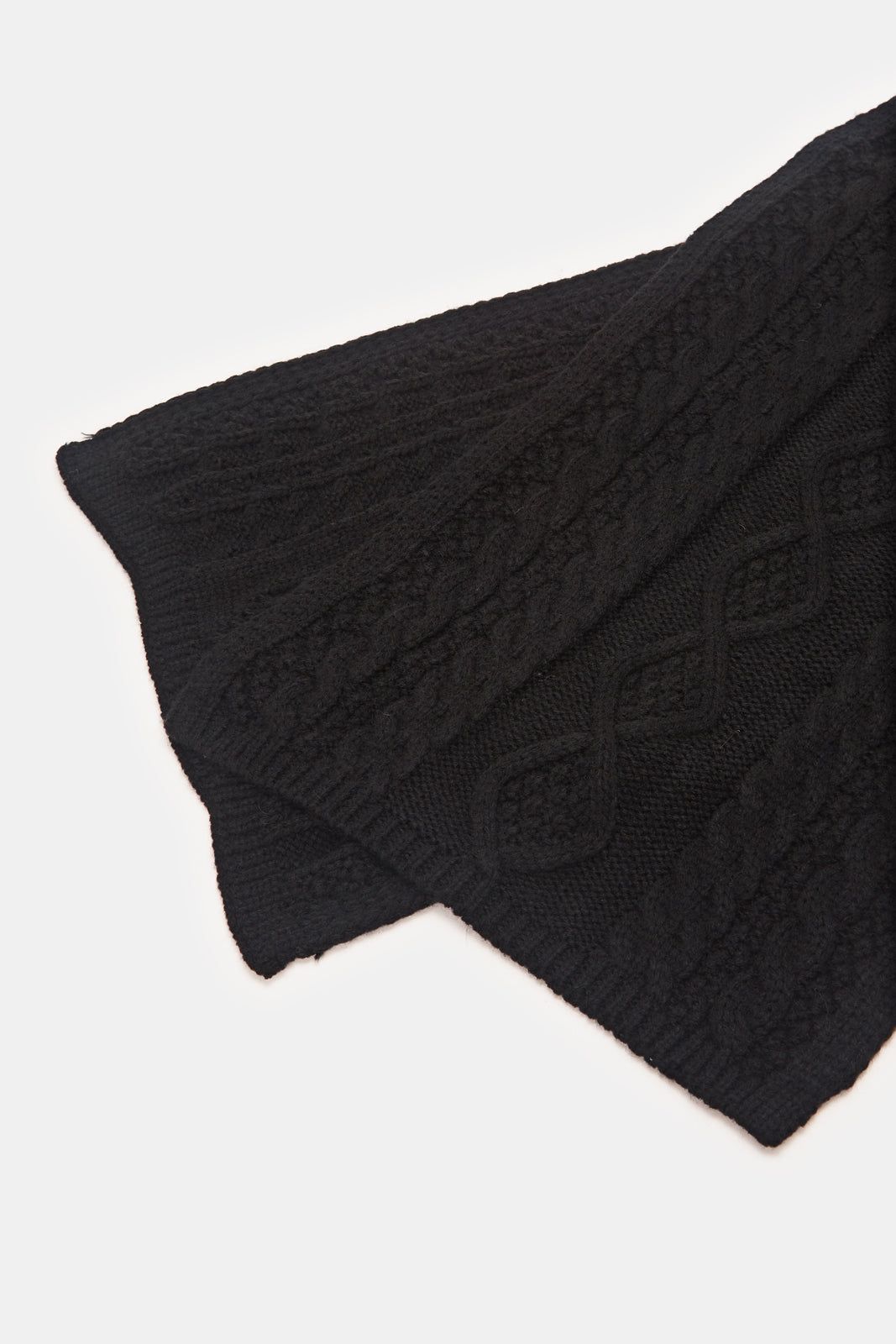 Women Black Embellished Knitted Scarf sold by Redtag product image thumbnail 4