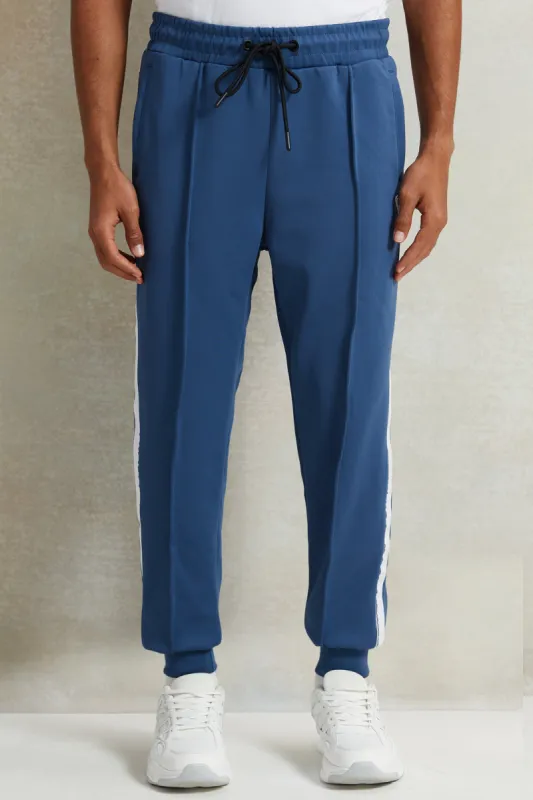 Men Blue Soft Active Pants sold by Redtag