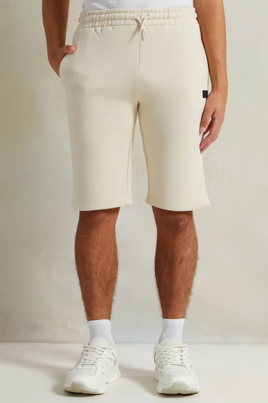 Senior Boys Beige Active Shorts sold by Redtag