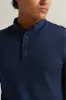 Men Navy Jacquard Polo Shirt sold by Redtag