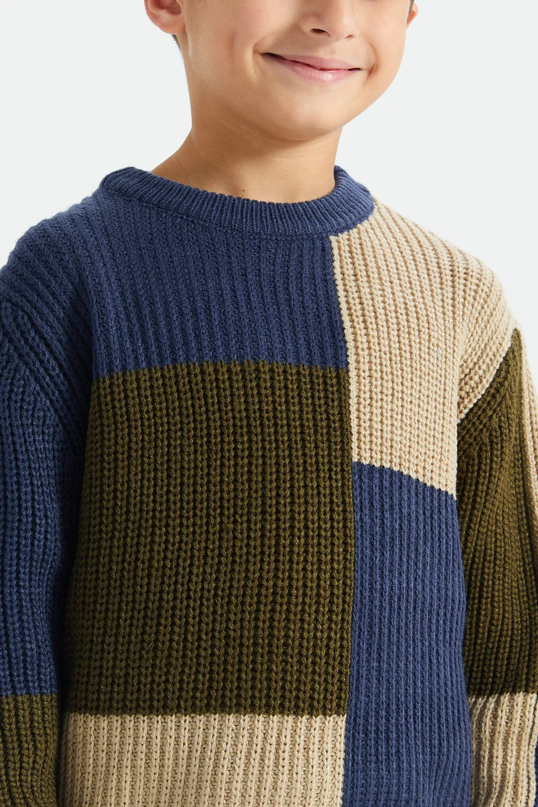 Boys Navy Knitted Pullover sold by Redtag product image thumbnail 4