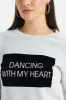 Women Grey Printed Sweatshirt sold by Redtag