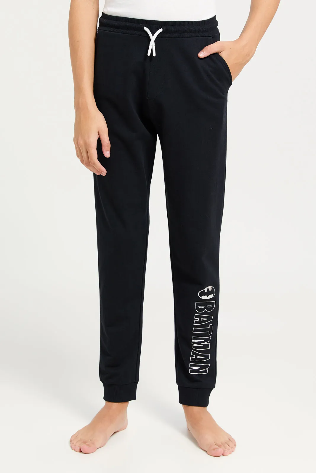 Senior Boys White And Black Batman Pyjama Set (2 Piece) sold by Redtag product image thumbnail 3