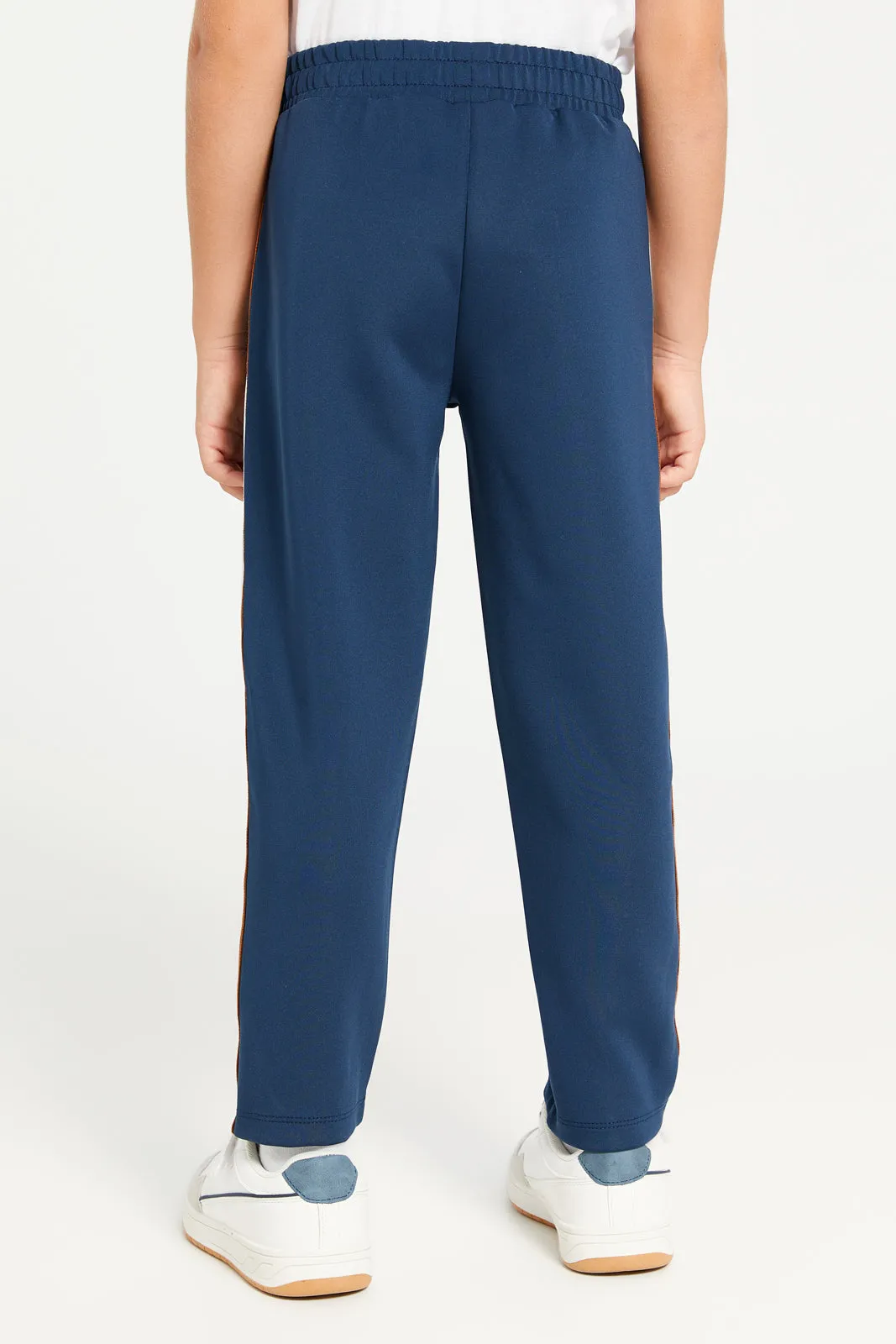 Boys Navy Track Pants sold by Redtag product image thumbnail 3