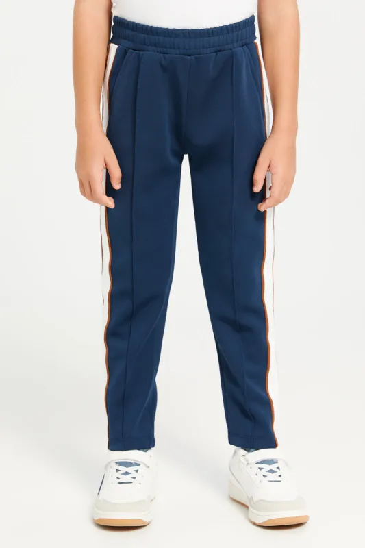 Boys Navy Track Pants sold by Redtag