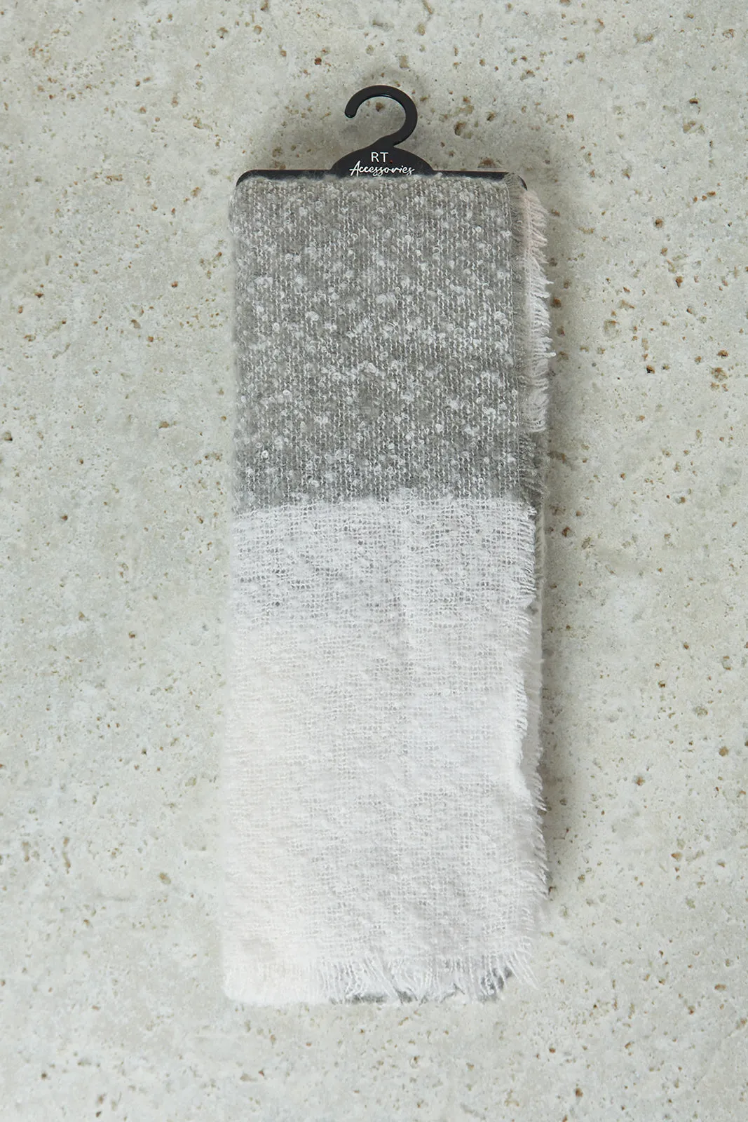 Women Grey Knitted Blanket Scarf sold by Redtag