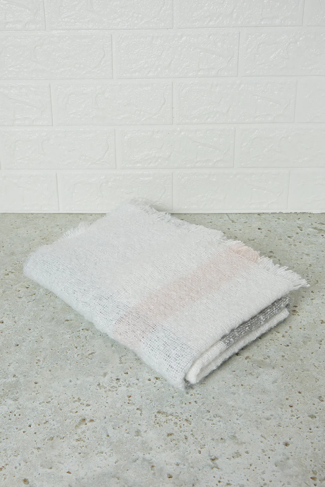 Women Grey Knitted Blanket Scarf sold by Redtag product image thumbnail 2