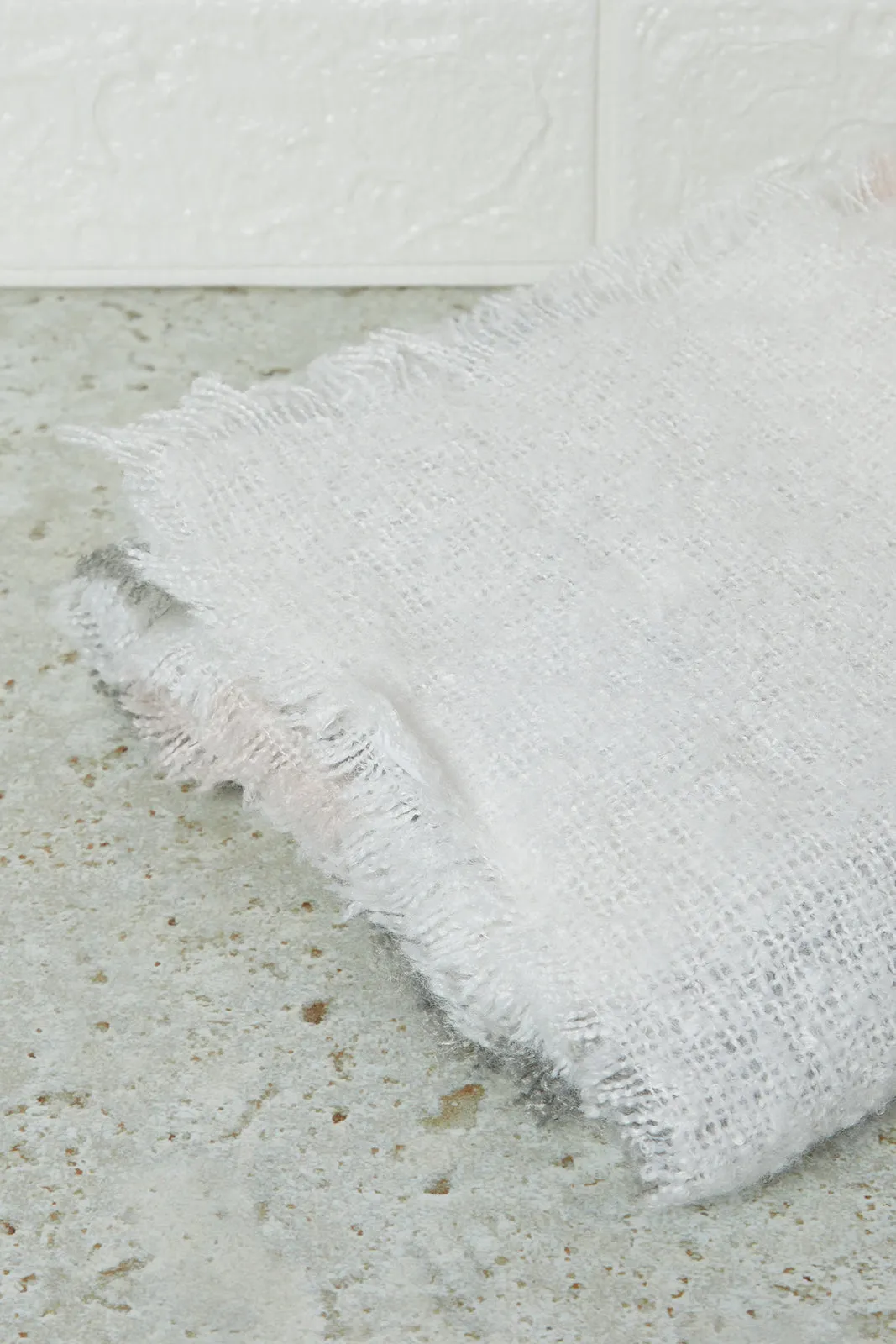 Women Grey Knitted Blanket Scarf sold by Redtag product image thumbnail 3