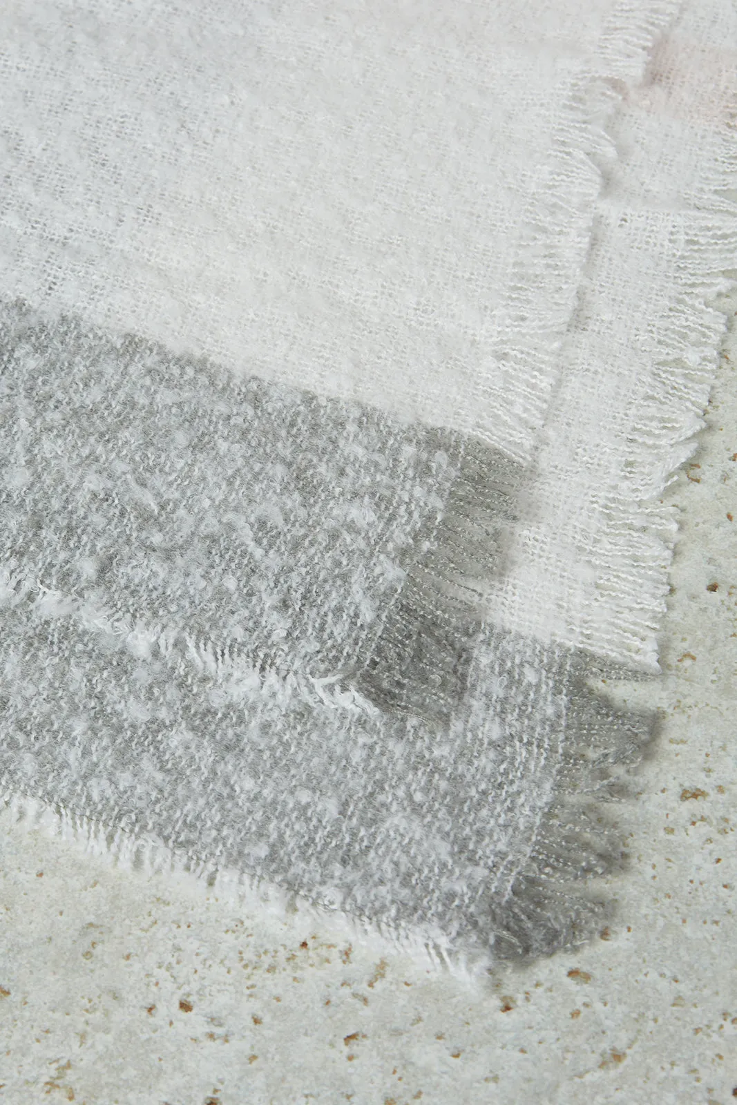 Women Grey Knitted Blanket Scarf sold by Redtag product image thumbnail 4