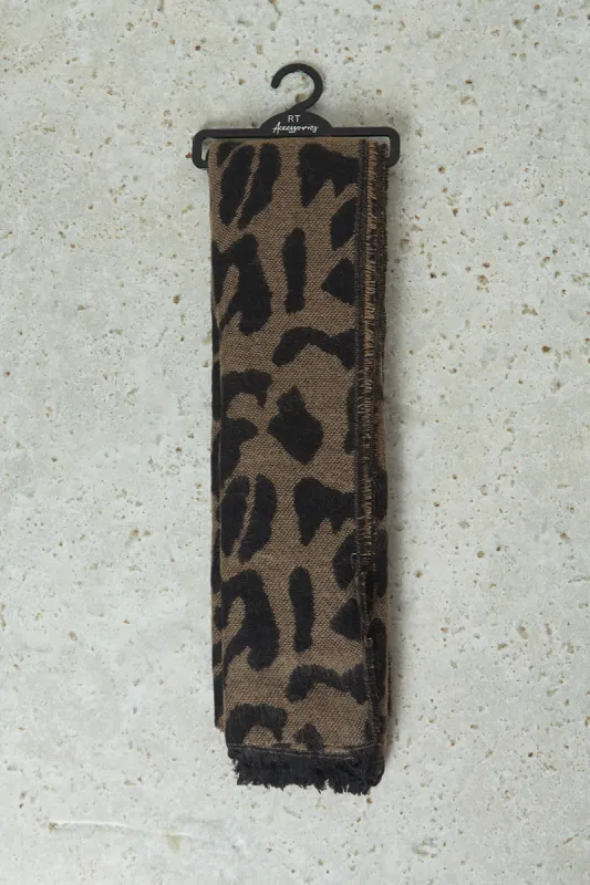 Women Brown Knitted Scarf sold by Redtag