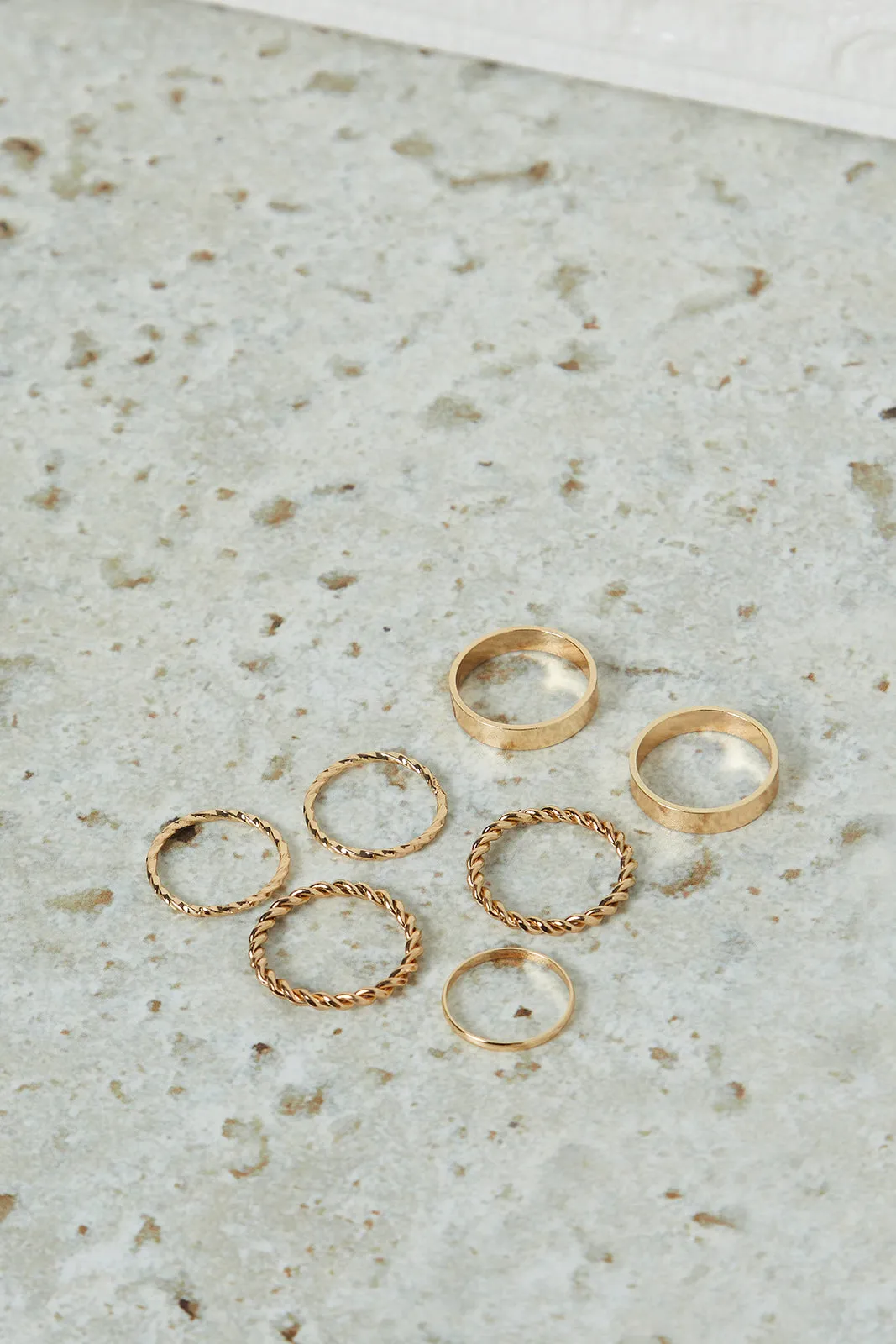 Women Gold Embellished Ring Set (7 Piece) sold by Redtag product image thumbnail 3