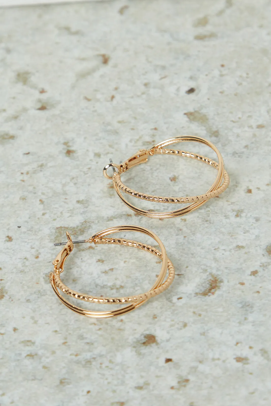 Women Gold Embellished Earrings sold by Redtag product image thumbnail 2