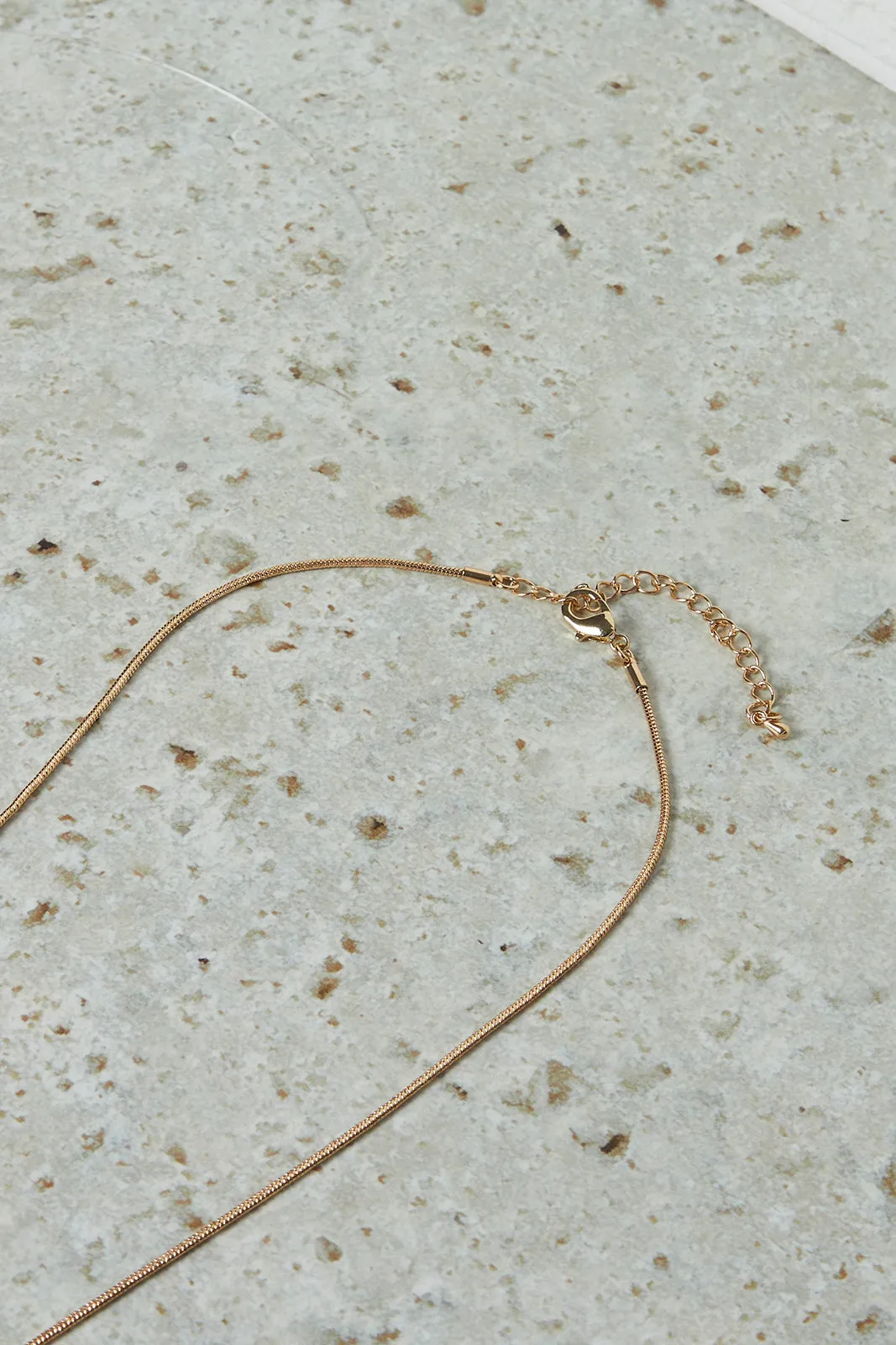 Women Gold Embellished Long Necklace sold by Redtag product image thumbnail 4