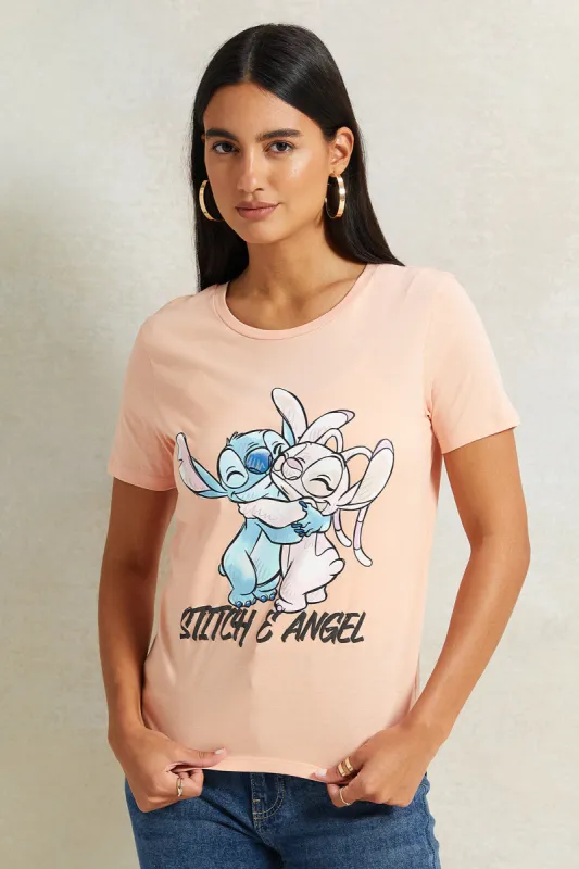 Women Apricot Stitch Printed T-Shirt sold by Redtag