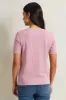 Women Mauve Printed T-Shirt sold by Redtag