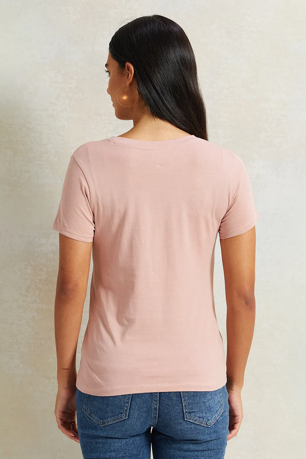 Women Pink Vermont Printed T-Shirt sold by Redtag product image thumbnail 3