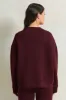 Women Burgundy Oversized Sweatshirt sold by Redtag
