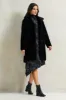 Women Black Long Fur Jacket sold by Redtag