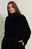 Women Black Long Fur Jacket sold by Redtag