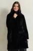 Women Black Long Fur Jacket sold by Redtag