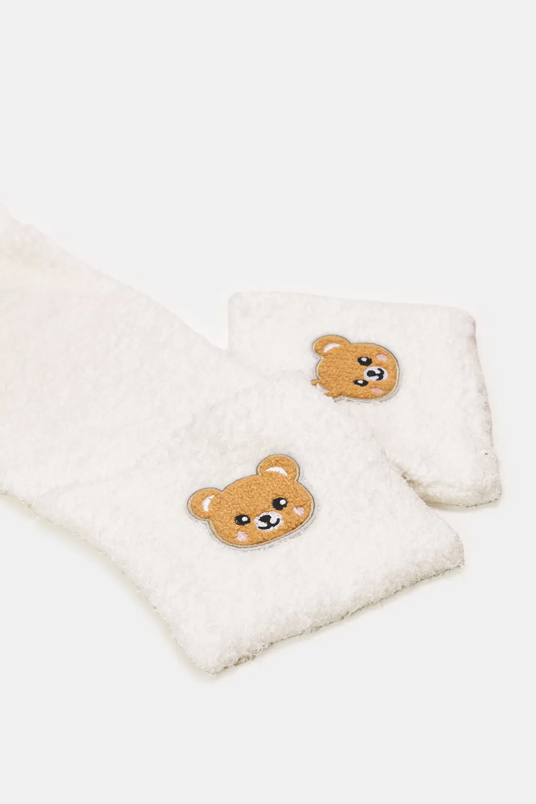 Boys White Knitted Scarf Set (3 Piece) sold by Redtag product image thumbnail 3