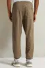 Men Brown Solid Twill Jogger sold by Redtag