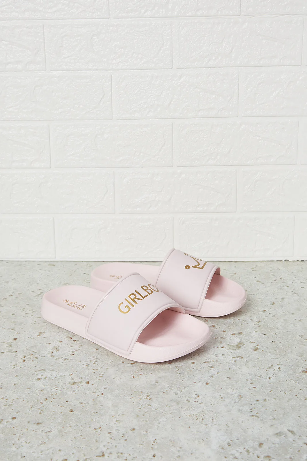 Women Pink Printed Slide sold by Redtag product image thumbnail 2