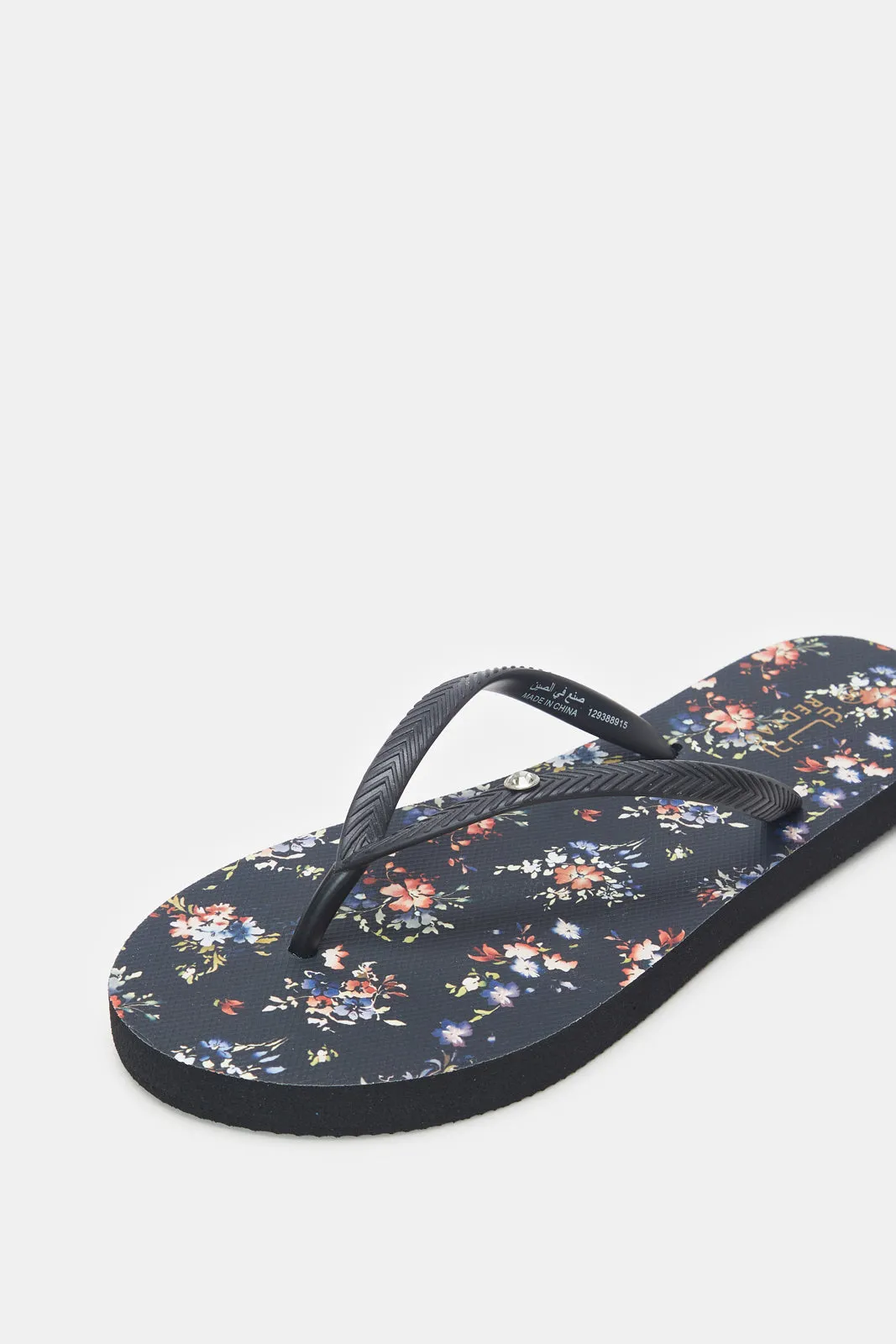 Women Navy Floral Print Flip Flop sold by Redtag product image thumbnail 3