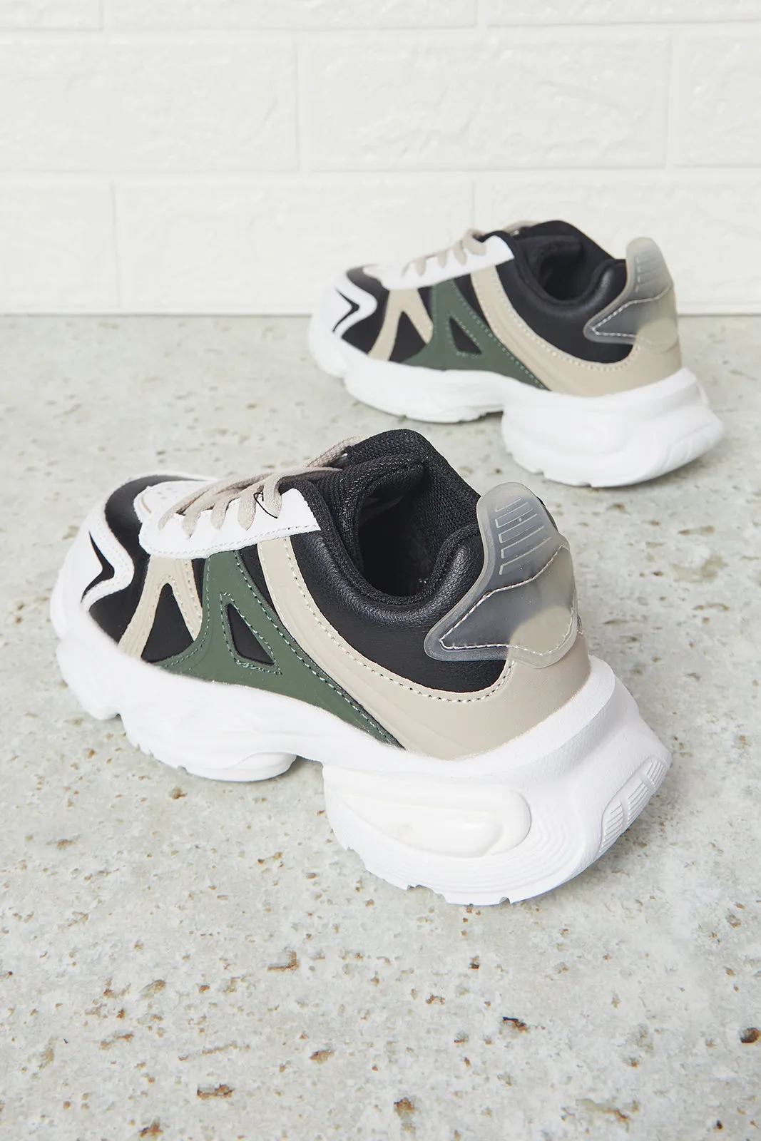 Senior Boys Black Chunky Sneakers sold by Redtag product image thumbnail 4