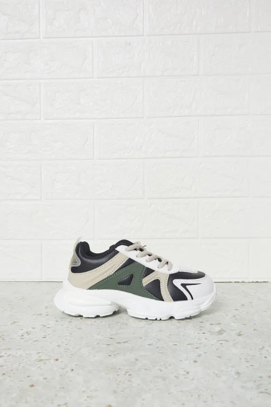 Senior Boys Black Chunky Sneakers sold by Redtag