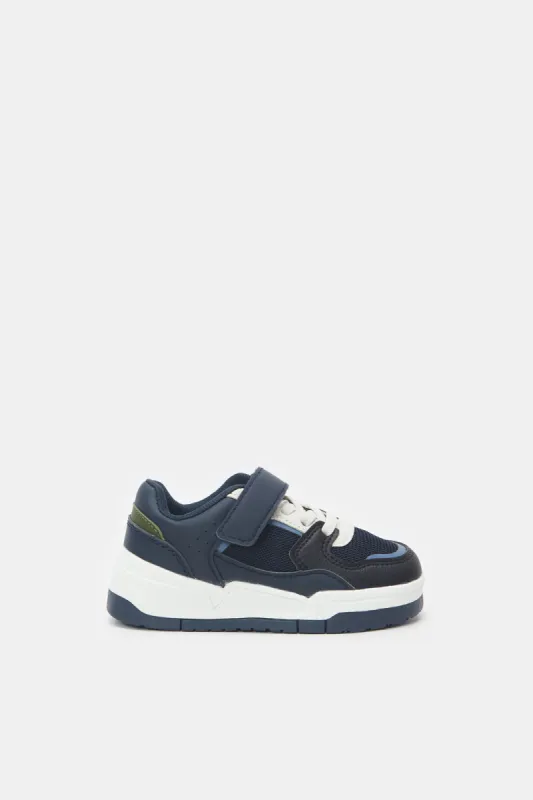 Boys Navy Color Block Skate Shoes sold by Redtag