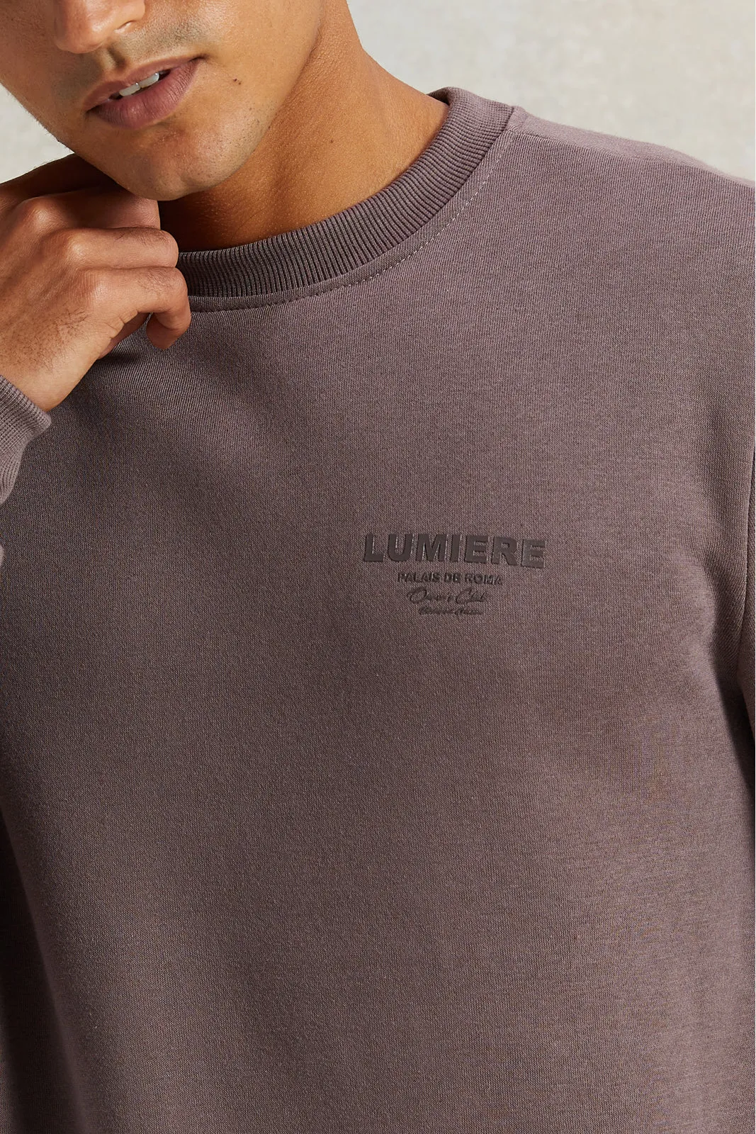 Men Pink Crew Neck Sweatshirt sold by Redtag product image thumbnail 4