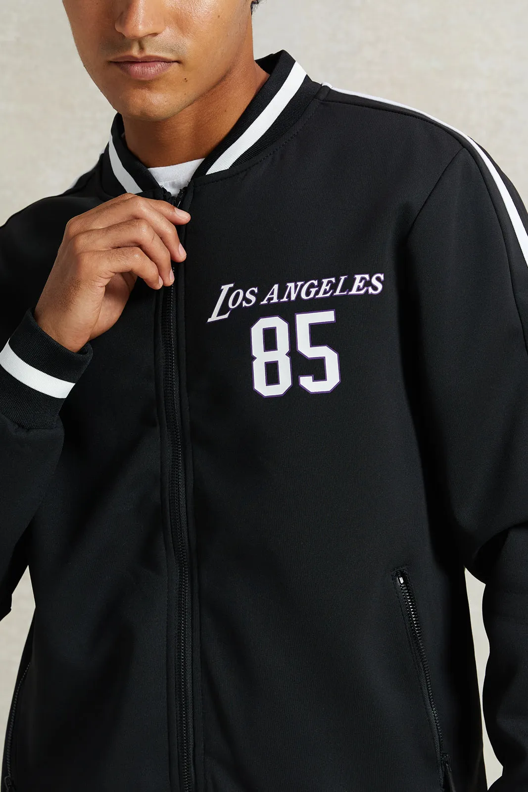 Men Black Basketball Sweatshirt sold by Redtag product image thumbnail 4