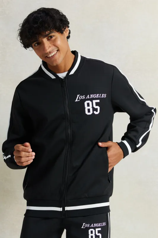Men Black Basketball Sweatshirt sold by Redtag