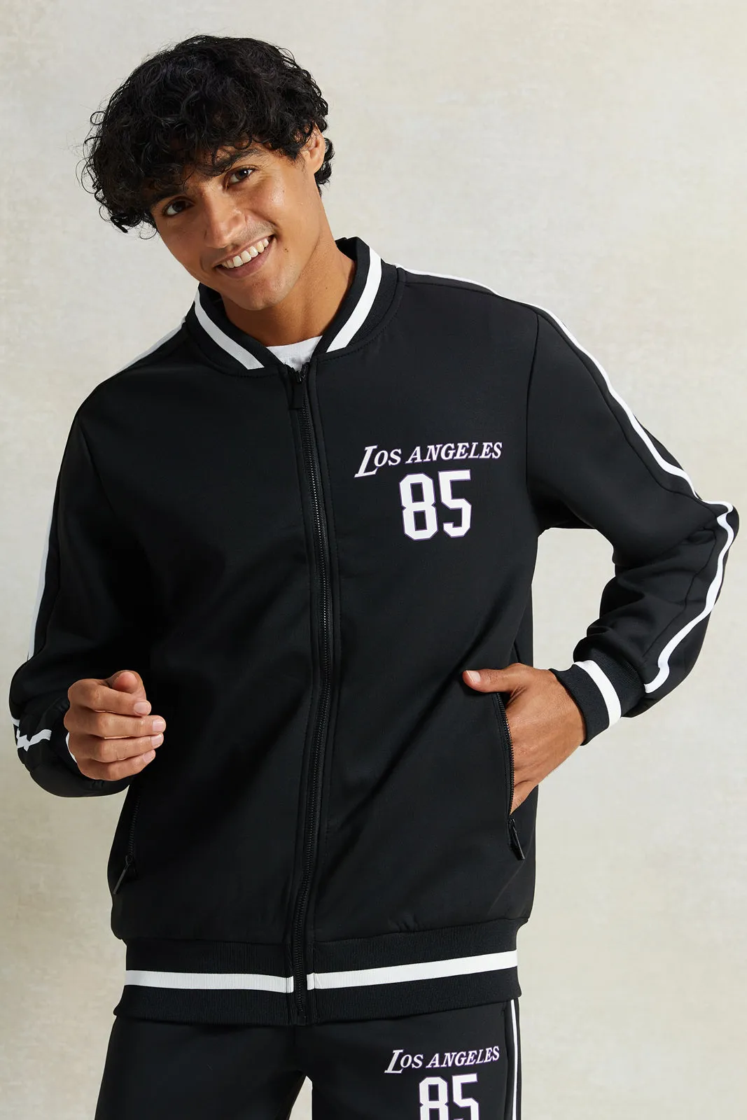 Men Black Basketball Sweatshirt sold by Redtag