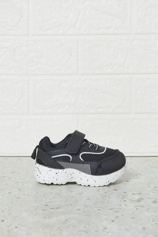 Infant Boys Black Textured Trainer sold by Redtag