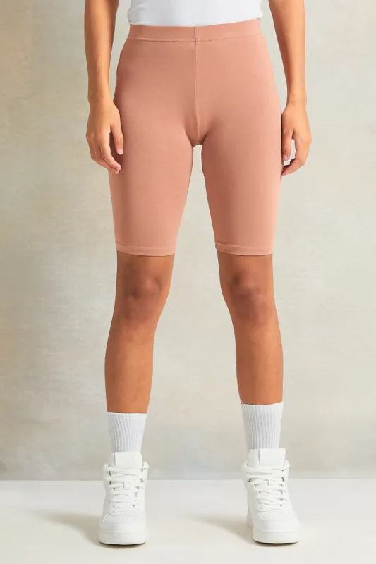 Women Pink Biker Short sold by Redtag