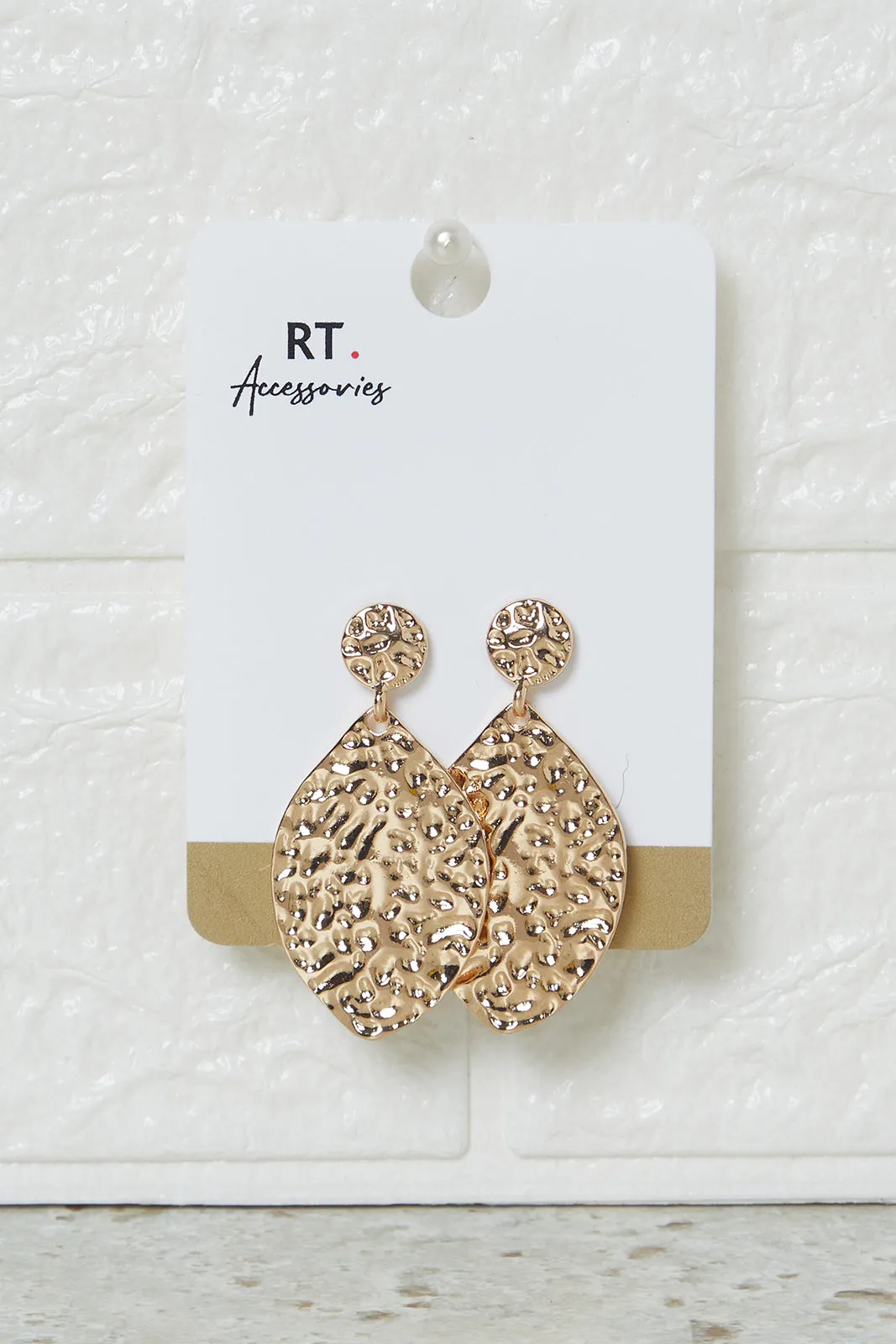 Women Gold Embellished Earring sold by Redtag