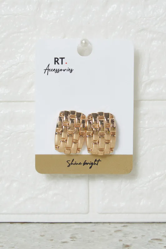 Women Gold Embellished Earring sold by Redtag