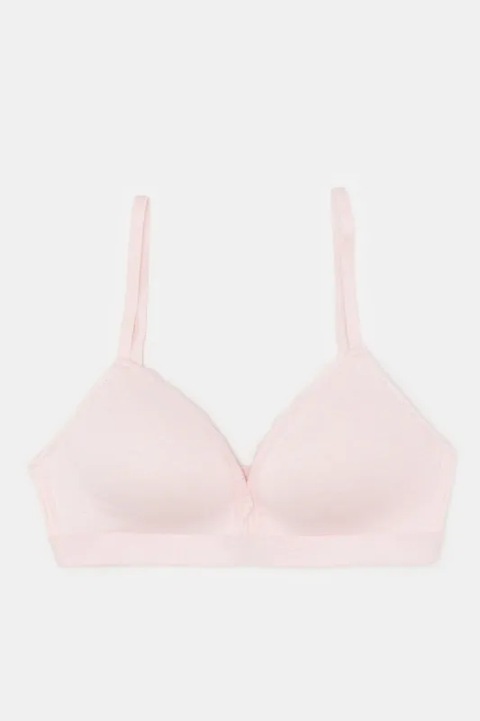 Women Assorted Solid Non Wired Bras (Pack of 3) sold by Redtag