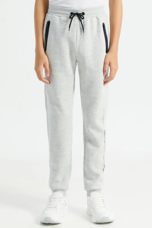 Senior Boys Grey Active Pants sold by Redtag