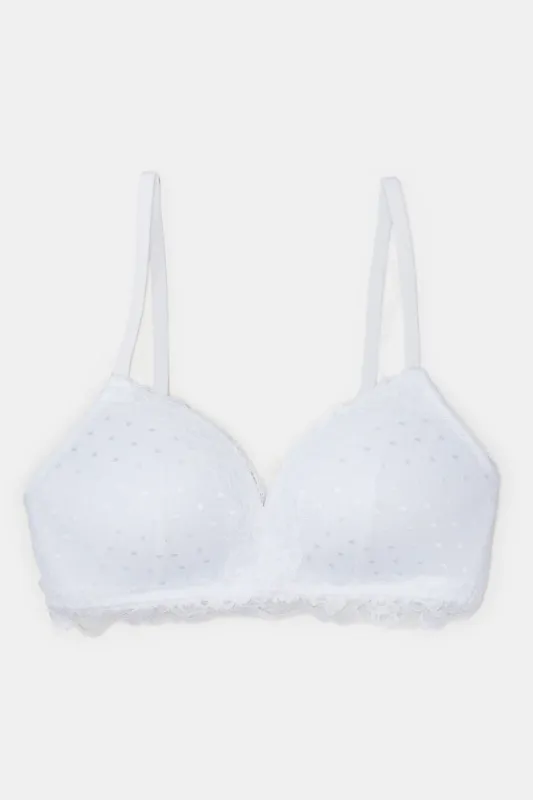 Women Ivory And Beige Non Wired Bra Set (Pack Of 2) sold by Redtag