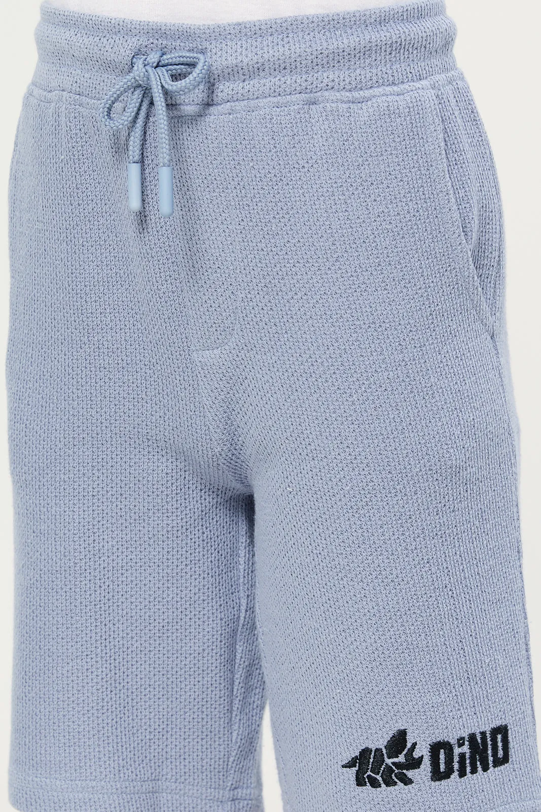 Junior Boys Grey Jacquard Coordinate Shorts sold by Redtag product image thumbnail 4