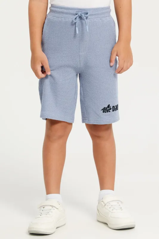 Junior Boys Grey Jacquard Coordinate Shorts sold by Redtag