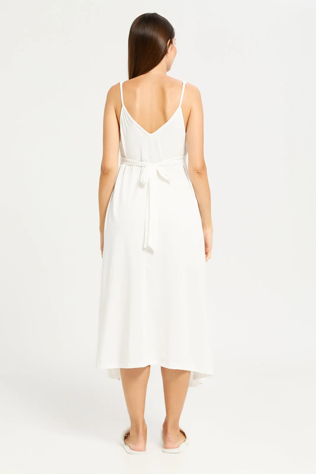 Women White Essential Chemise sold by Redtag product image thumbnail 4