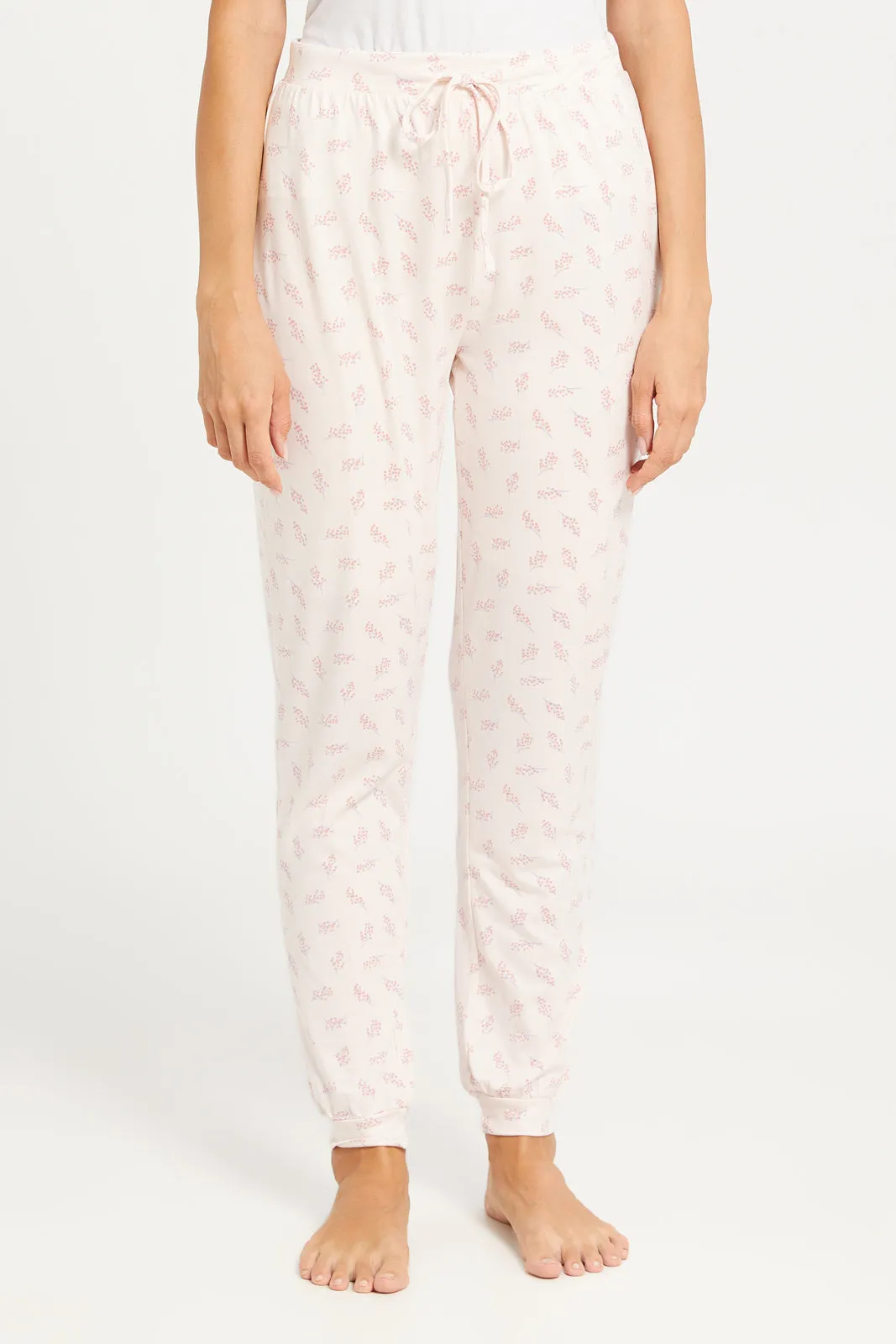 Women Pink Printed Pyjama Set (2 Piece) sold by Redtag product image thumbnail 3