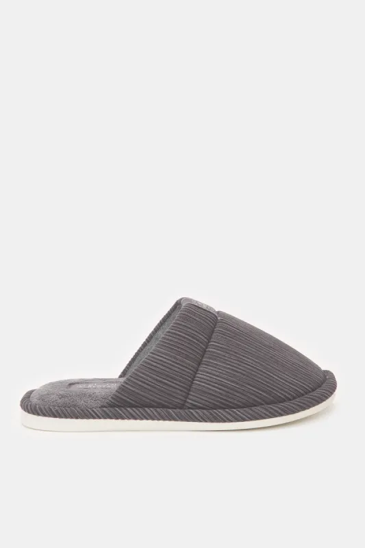 Men Charcoal Mule Slipper sold by Redtag