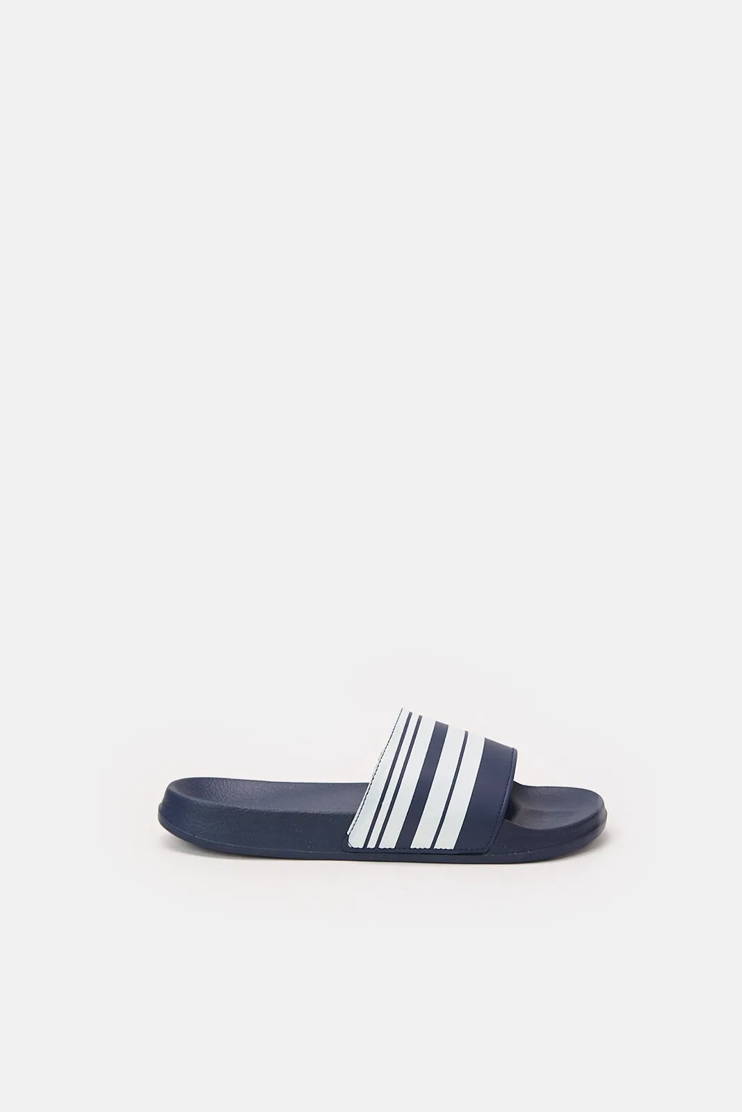 Men Navy Padded Slide sold by Redtag