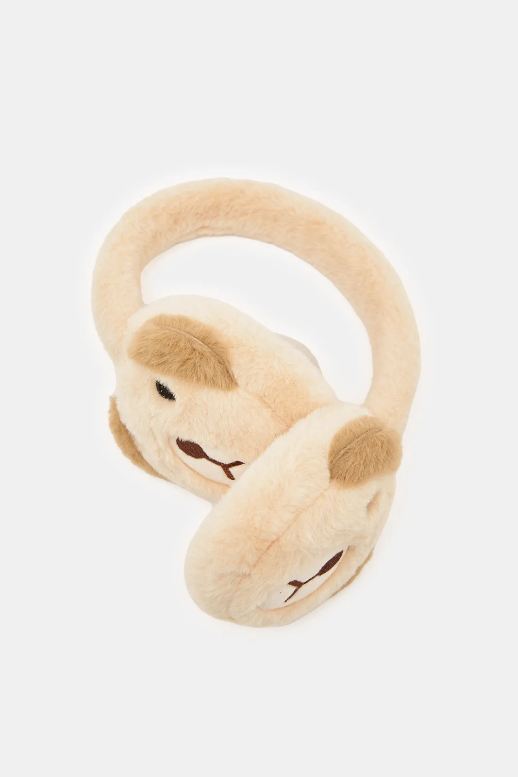 Boys Beige Embellished Earmuff sold by Redtag