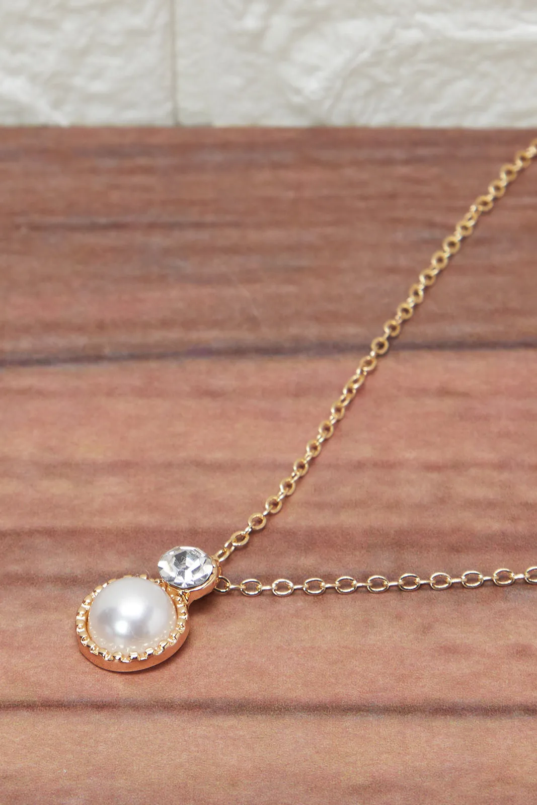 Women Gold Pearls Necklace And Earring Set (2 Piece) sold by Redtag product image thumbnail 2